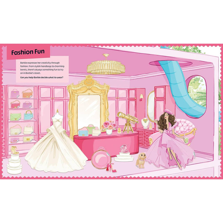 Barbie: Dress-Up Sticker Book
