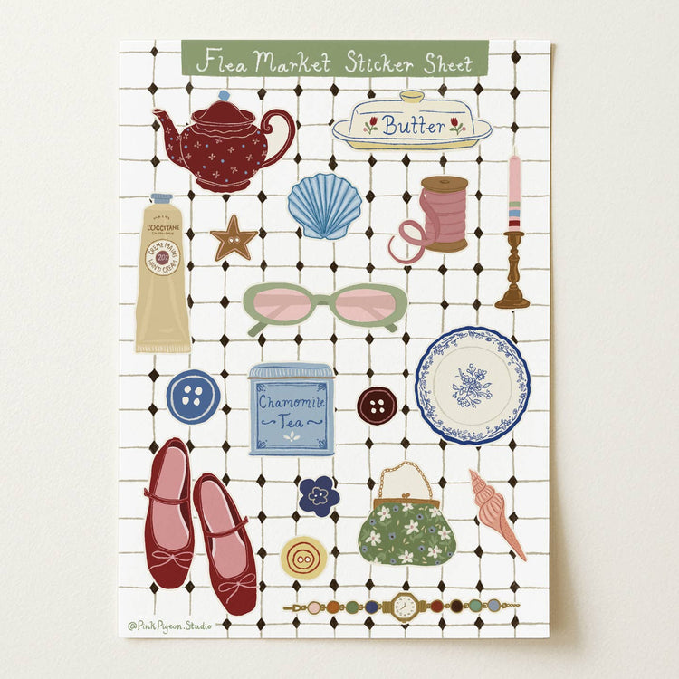 Flea Market Sticker Sheet