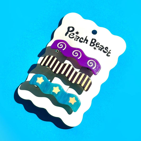 Mismatch Barrette Set