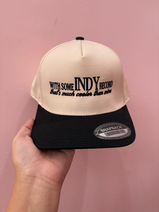 INDY Record Embroidered Hat BLACK