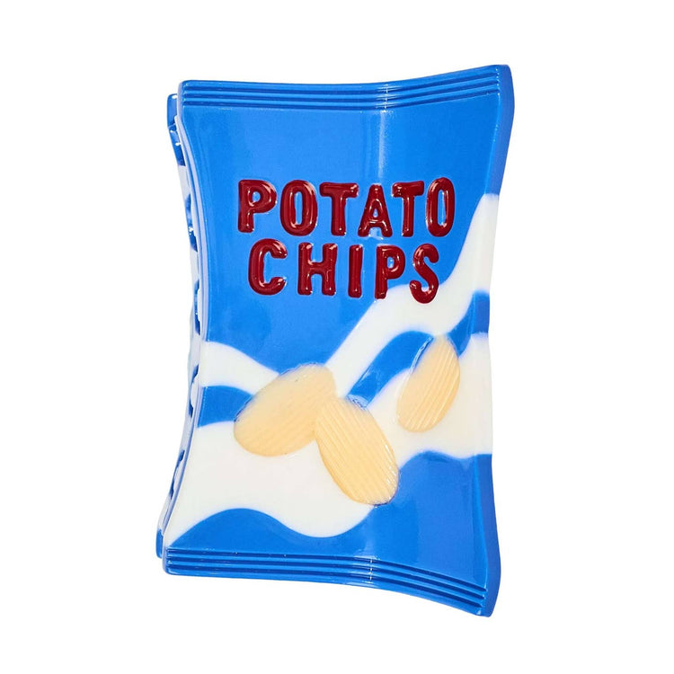 Mini Potato Chip Bag Hair Claw Clip