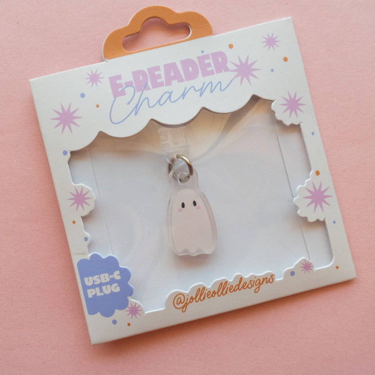 Ghostie E-Reader Charm