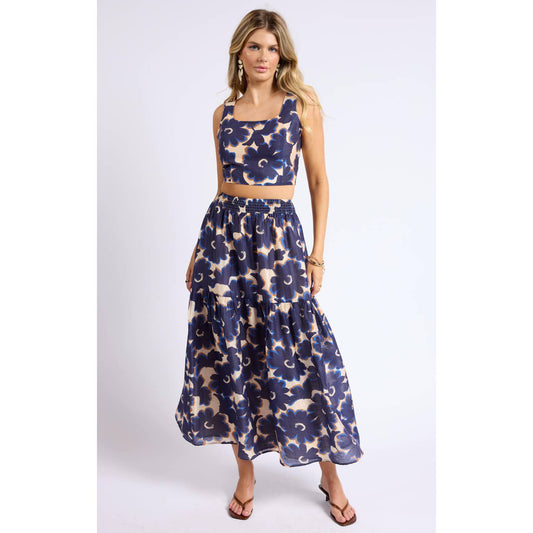 Flora Tiered Maxi Skirt