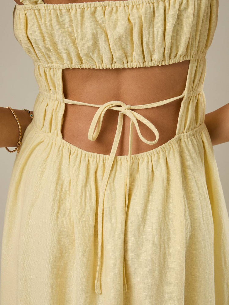 Cap Sleeve Fit & Flare Midi Dress