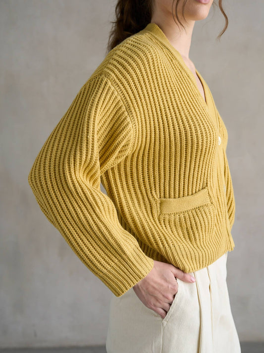Baby Yellow Knit Cardigan