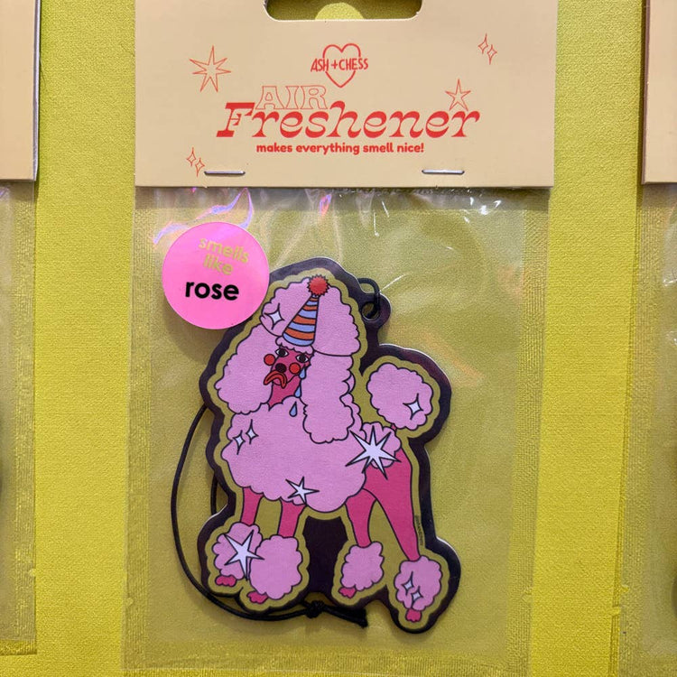 Poodle Rose Air Freshener