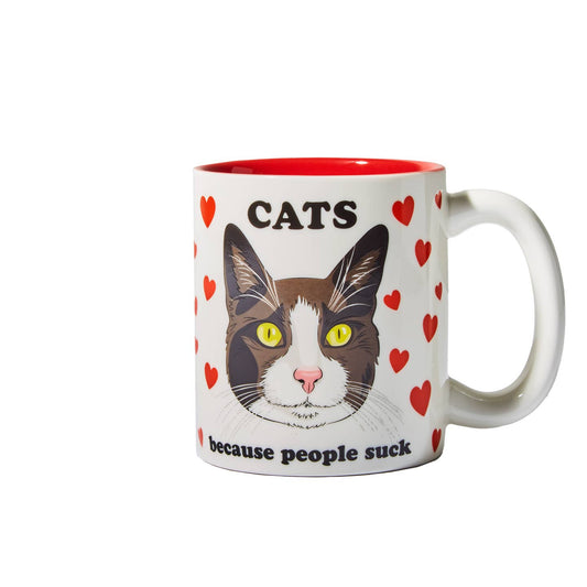 Cats because People Suck Mug