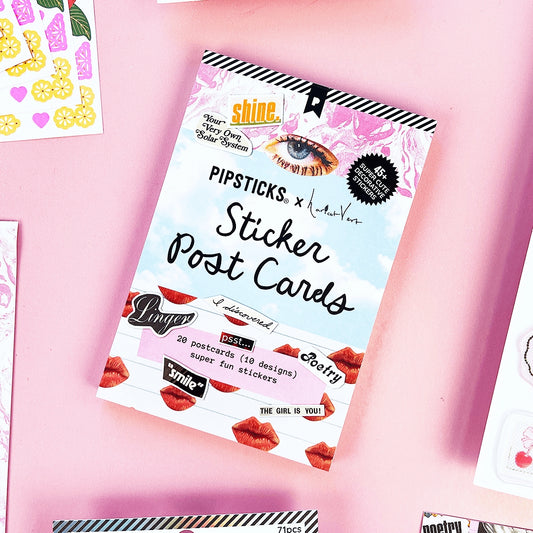 Pipsticks X Haricot Vert Daydreams Sticker Postcard Book