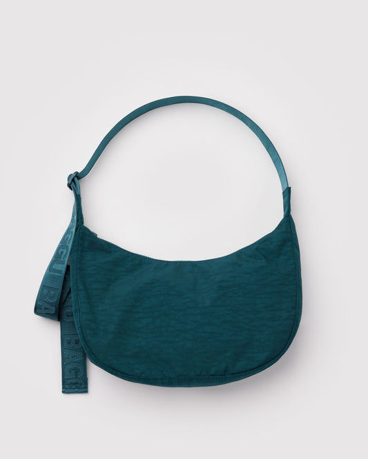 Baggu Medium Nylon Crescent Bag in Deep Sea