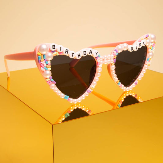 "Birthday Girl" Beaded Sunglasses