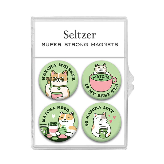 Matcha Cats Magnet Set