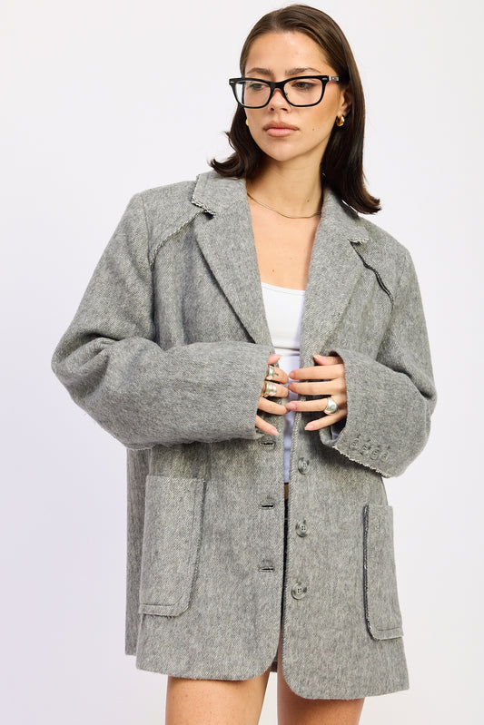 Oversized Coat with Pockets