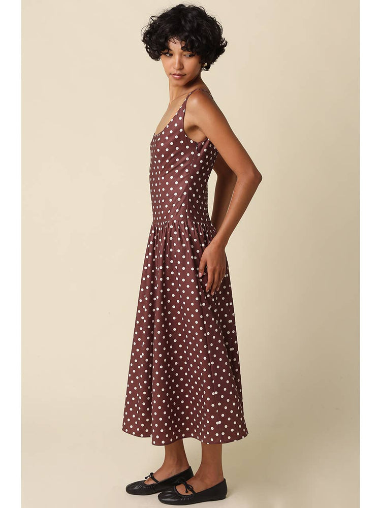 Katy Polka Dot Midi Dress