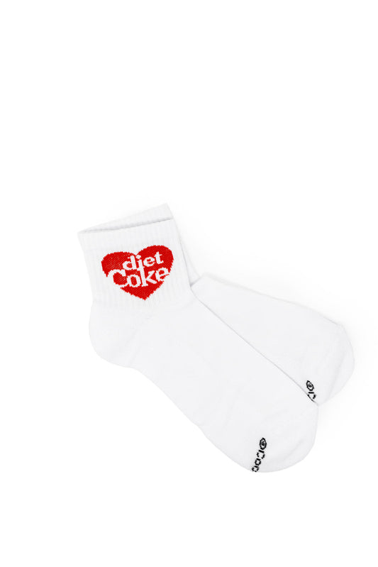 Diet Coke Heart High Ankle Socks