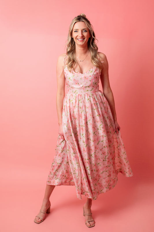 En Saison Pink Floral Dress