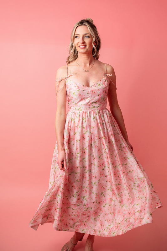 En Saison Pink Floral Dress