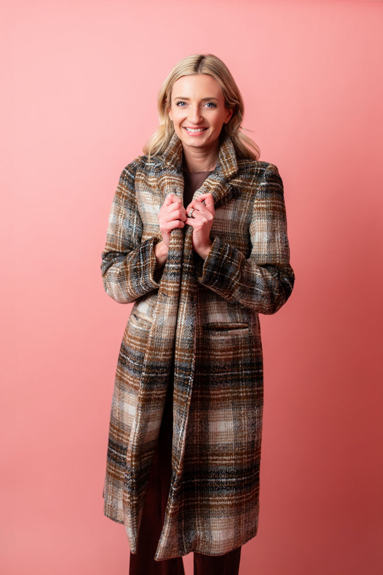 Delphi Plaid Coat