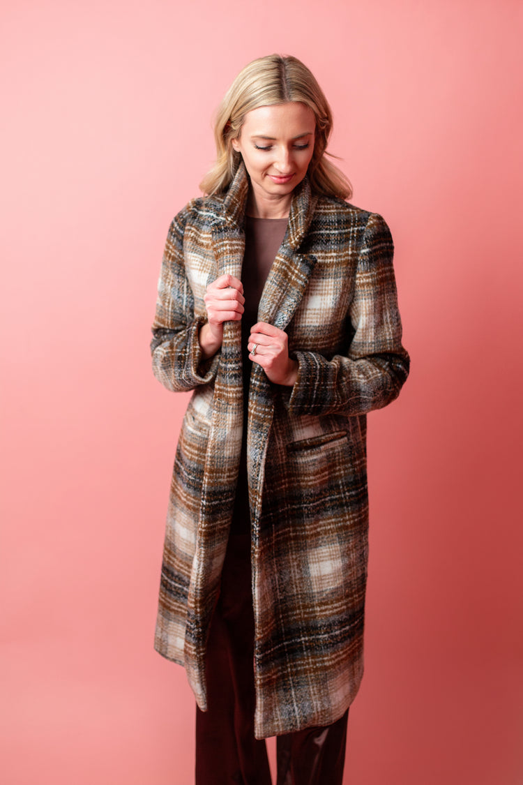 Delphi Plaid Coat