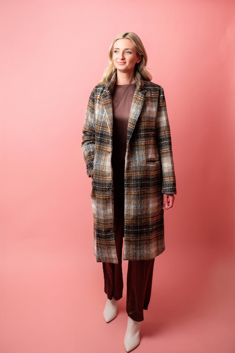 Delphi Plaid Coat