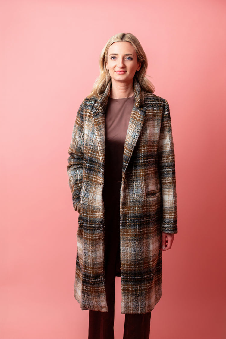 Delphi Plaid Coat