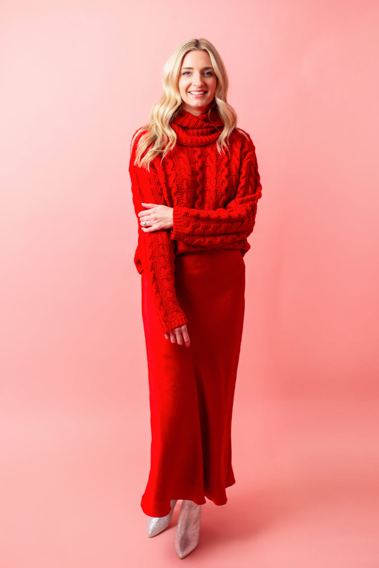 Z Supply Tied To You Sweater in Haute Red