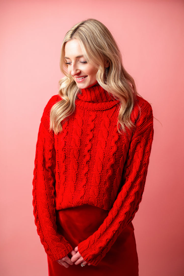 Z Supply Tied To You Sweater in Haute Red