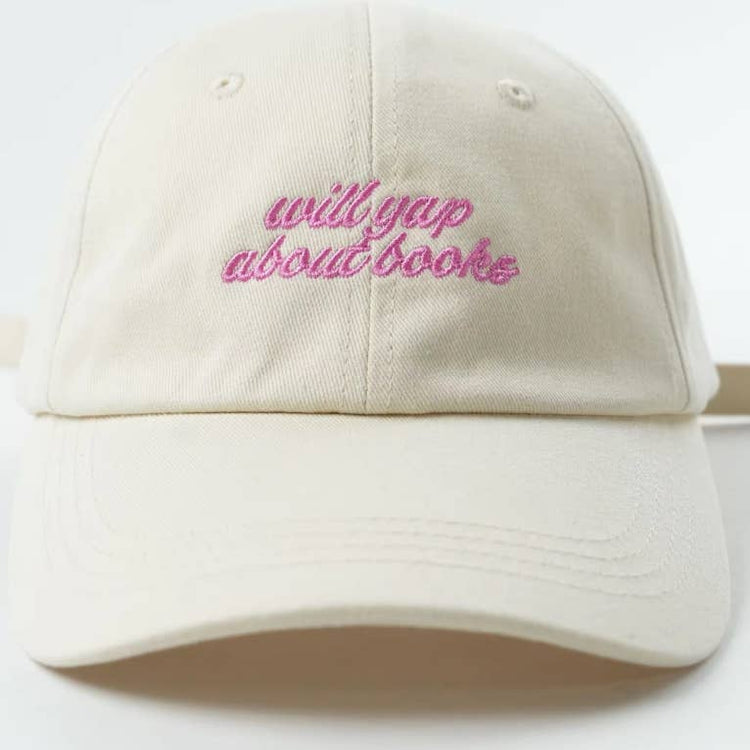 Will Yap About Books Embroidered Dad Hat