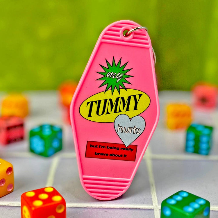 Tummy Ache Motel Keychain