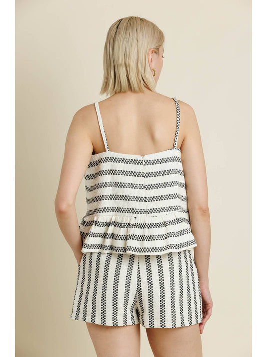 Striped Tweed Shorts
