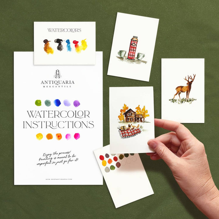 Mini Watercolor Kit: Mountain Cabin