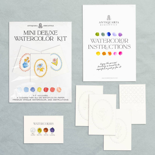 Mini Watercolor Kit: Folk Flowers