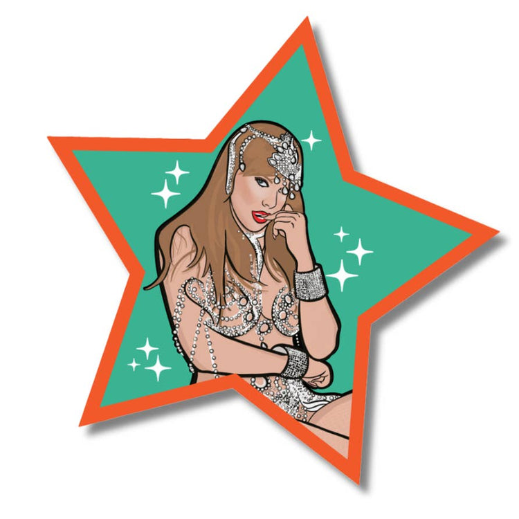 Showgirl Star Sticker