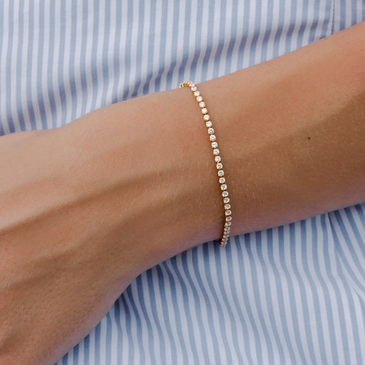 Waterproof 2mm Tennis Bracelet