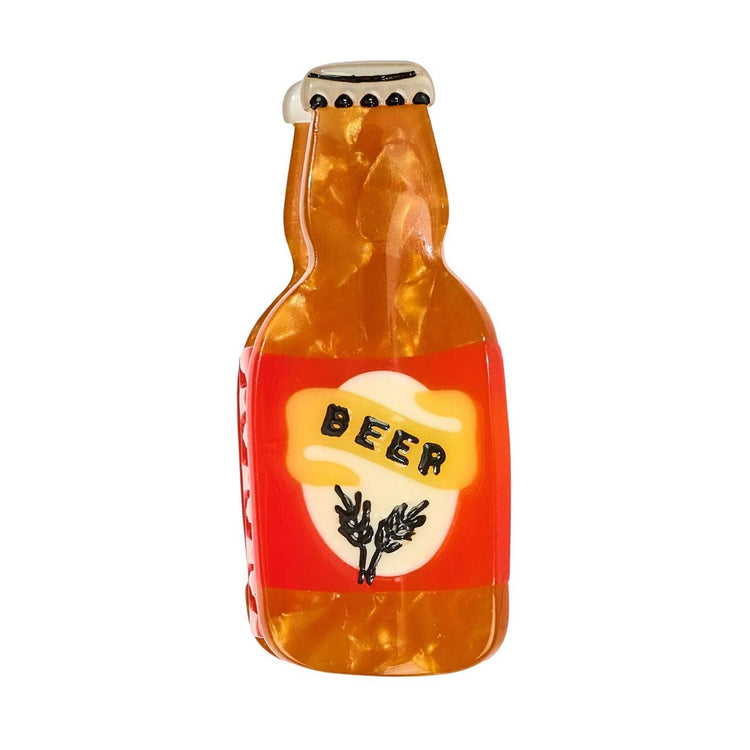 Mini Beer Hair Claw Clip