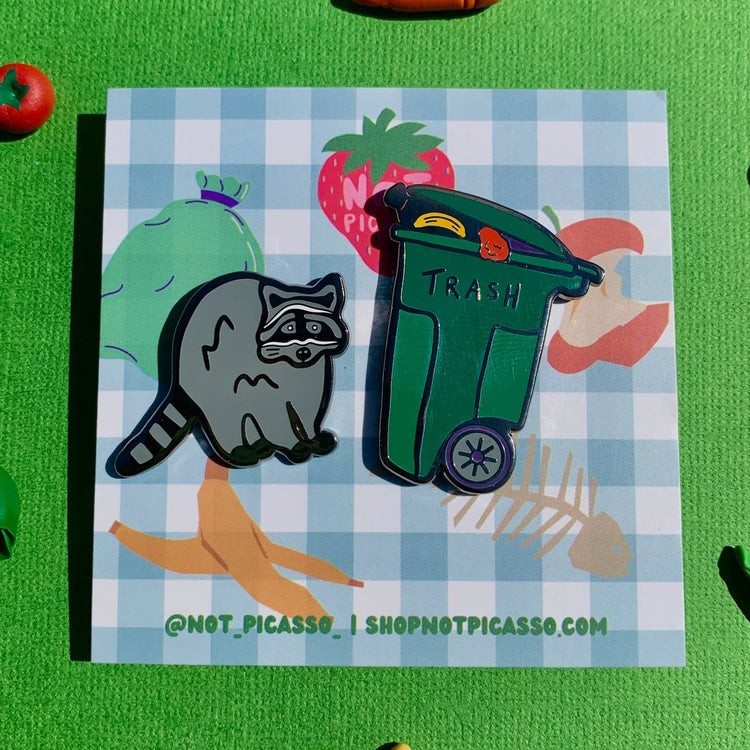 Trash Panda Enamel Pin Set