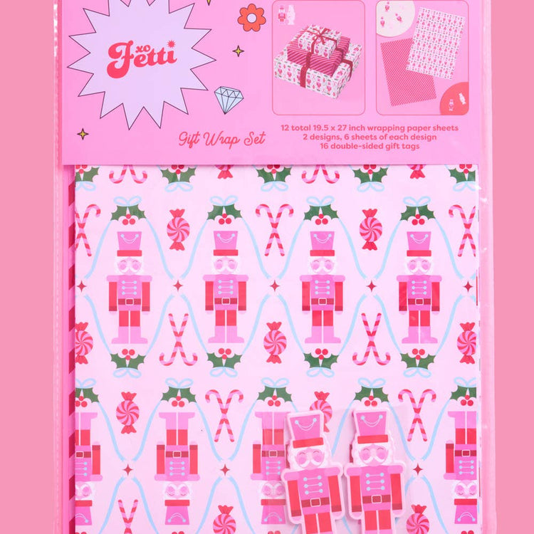 Nutcracker Wrapping Paper and Tag Set