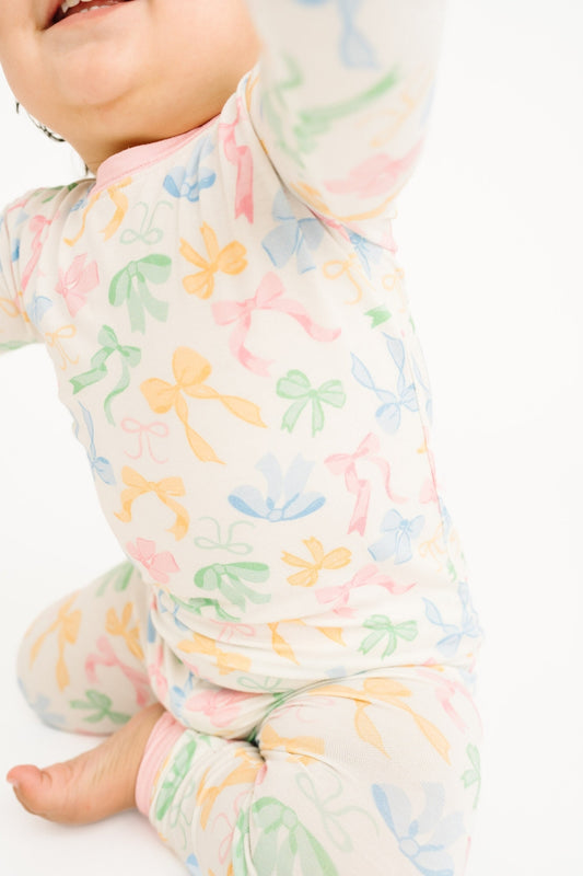 Pastel Bow Bamboo Set