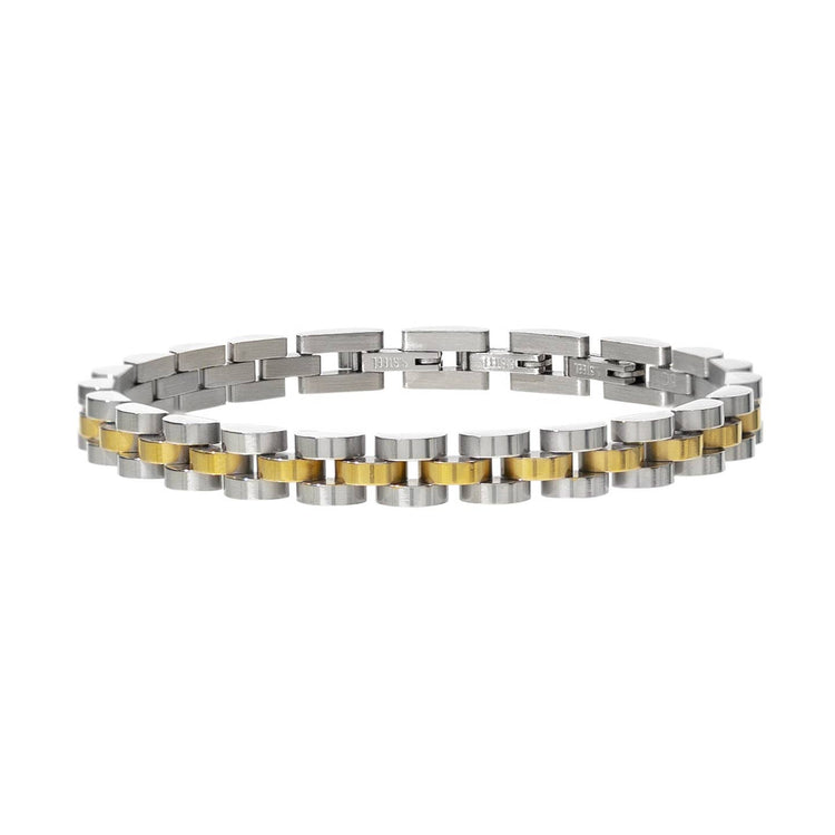 Waterproof Two-Tone Dainty Watch Band Bracelet