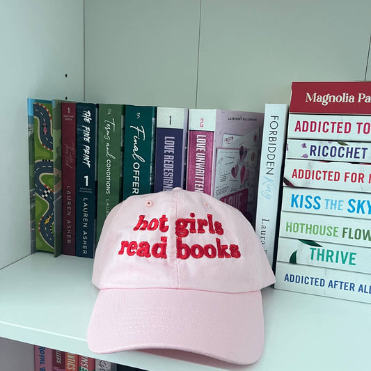 Hot Girls Read Bookish Embroidered Dad Hat