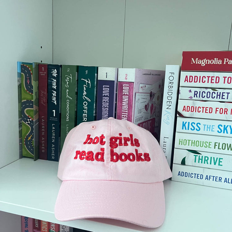Hot Girls Read Bookish Embroidered Dad Hat