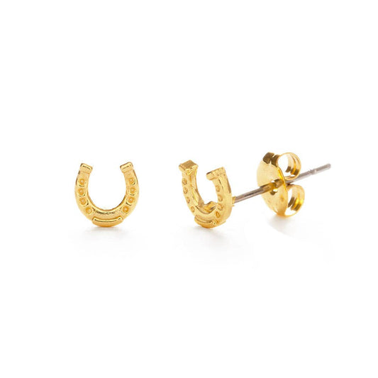 Tiny Horseshoe Stud Earrings