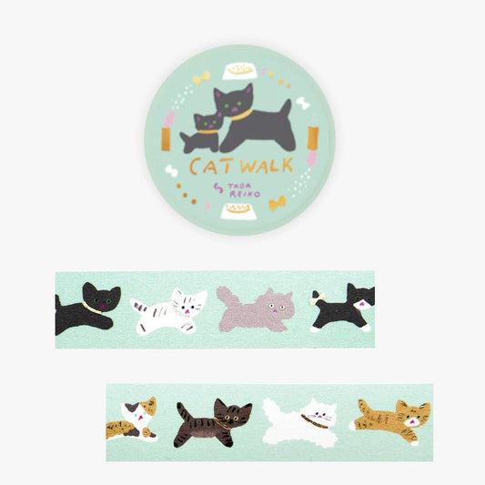 Cat Walk Gold Foil Washi Tape