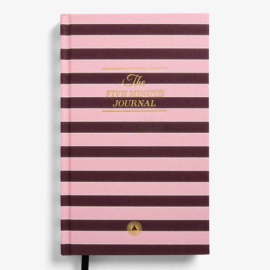 The Five Minute Journal in Pink Stripe