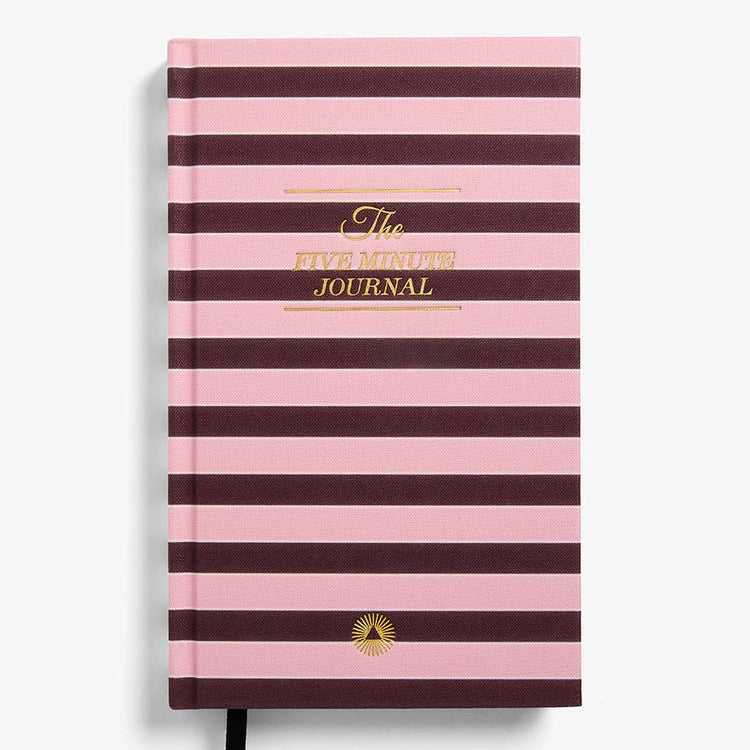 The Five Minute Journal in Pink Stripe