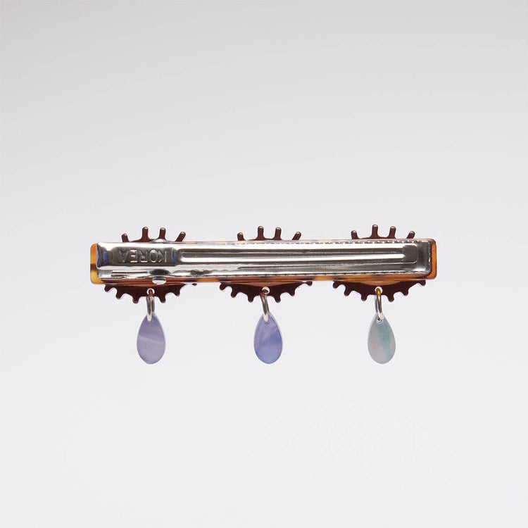 Crying Eyes Charm Alligator Hair Clip