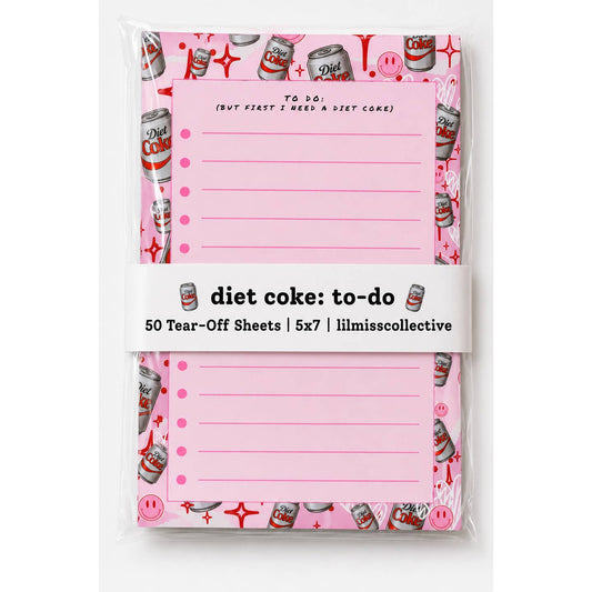 Diet Coke To-Do Notepad