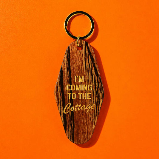I'm Coming To the Cottage Keychain