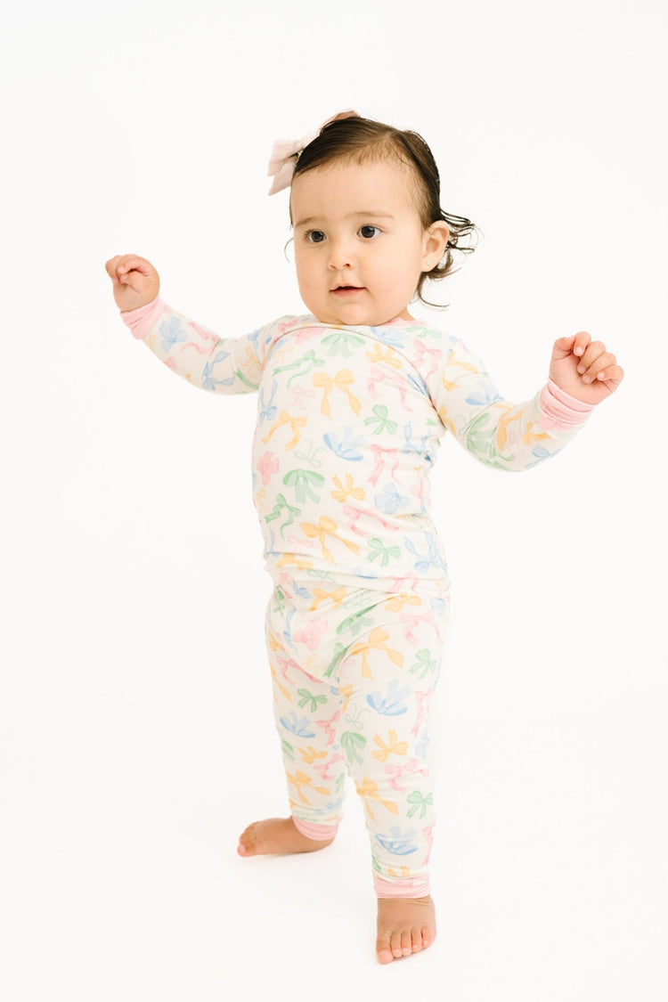 Pastel Bow Bamboo Set