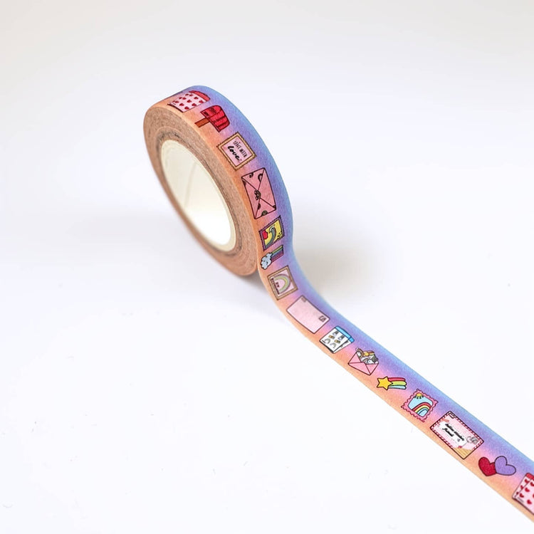 Happy Mail Frosted Glitter Washi Tape