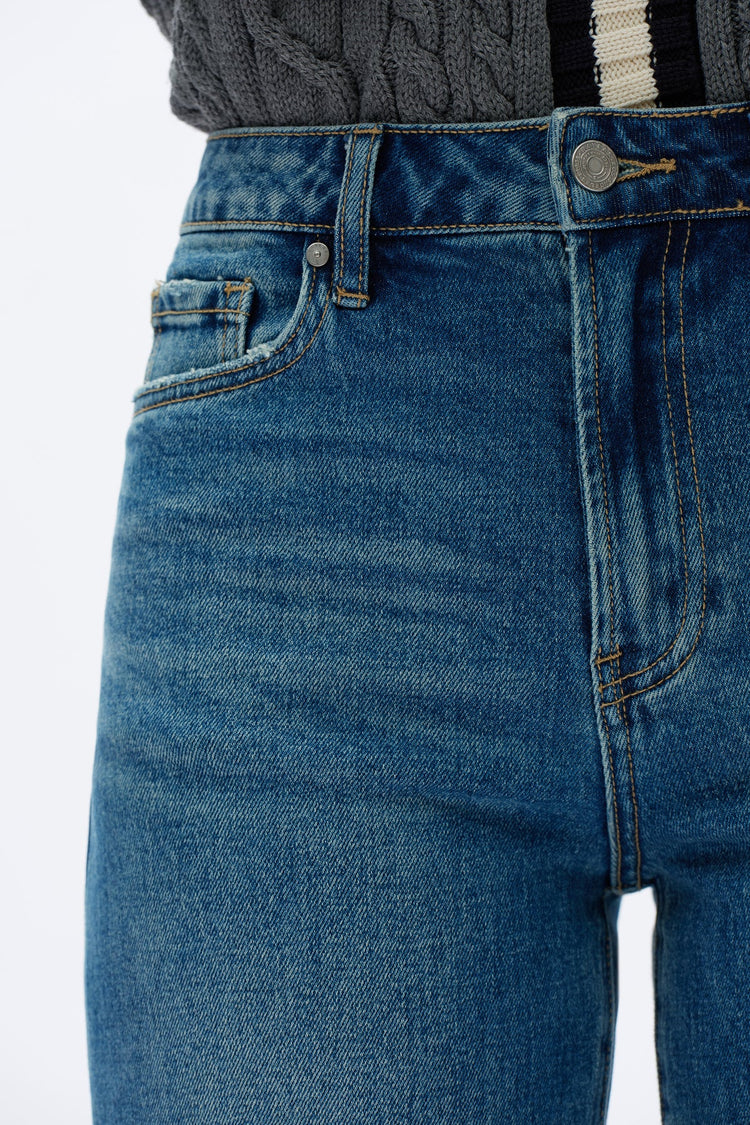 High Rise Straight Leg Jeans